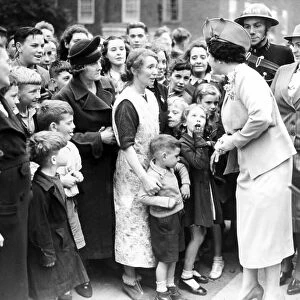 King George VI and Queen Elizabeth visit South London 1940