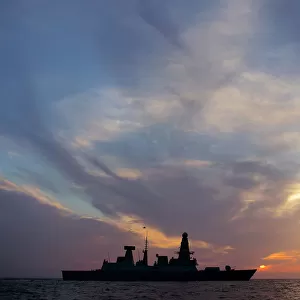 HMS Dragon Silhouette