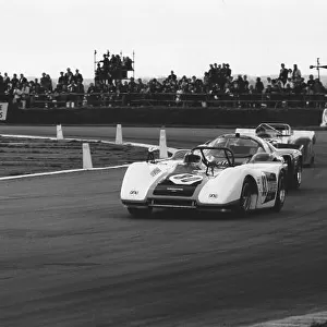 1971 RAC Sports Car Championship. Silverstone, England. 8th May 1971. Jeremy Lord (Lola T212 Ford), 7th position, action. World Copyright: LAT Photographic. Ref: B/W Print