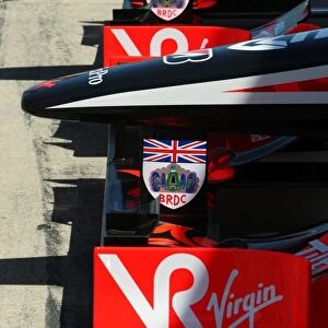Formula One World Championship: BRDC logos on the Virgin Racing VR-01