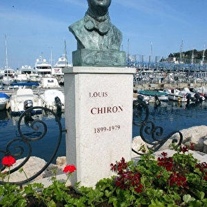 Formula One World Championship: A bust of former racing driver Louis Chiron