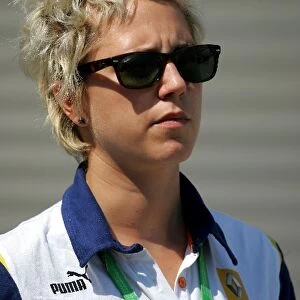 Formula One World Championship: Marie Hirth Renault F1 Press Officer