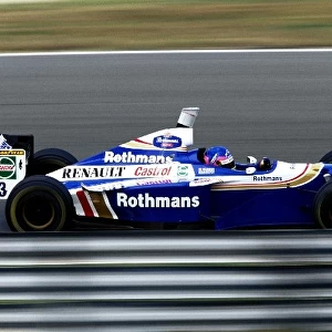 Formula One World Championship: Race winner Jacques Villeneuve Williams FW19