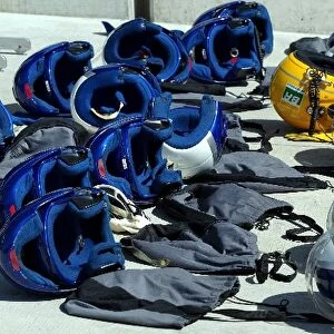 Formula One World Championship: Williams pit crew helmets