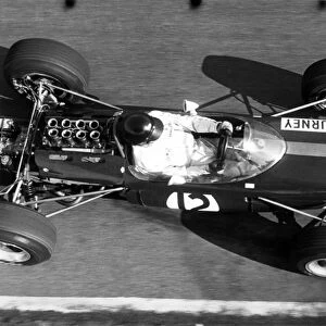 Monza, Italy. 12 September 1965: Dan Gurney, Brabham BT11-Climax, 3rd position, action