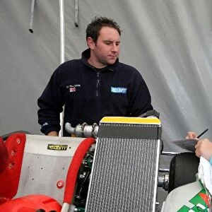 MSA Super 1 KF3 Championship: Alex Albon Mick Barrett Racing with his mechanic Dan Barrett