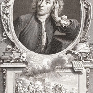 Alexander Pope, 1688 - 1744. English poet and satirist. From the 1813 edition of The Heads of Illustrious Persons of Great Britain, Engraved by Mr. Houbraken and Mr. Vertue With Their Lives and Characters