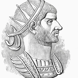 Aurelian, 214 - 275. Roman emperor. From Cassells Illustrated Universal History, published 1883