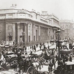 The Bank Of England, Threadneedle Street, London, England In The Late 19Th Century. From London, Historic And Social, Published 1902