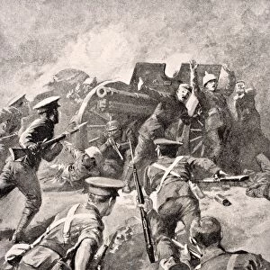 British Soldiers Bayonet Charge German Gunners From The War Illustrated Album Deluxe Published London 1916