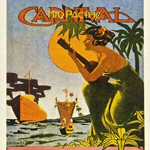 Carnival Postcard, Honolulu, Hawaii, circa 1916