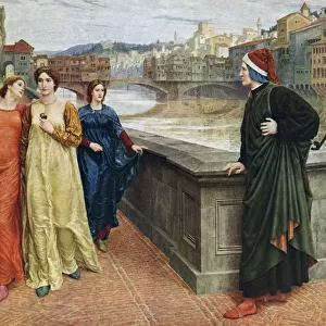 Dante And Beatrice. Dante Alighieri C. 1265