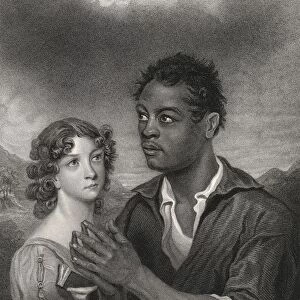 Engraving Dated 1844 Of The African Prince By R. Hicks After H. Meyer