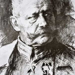 General Paul Von Hindenburg 1847 1934 After A Work By Hugo Vogel From Tannenberg Published Berlin 1928