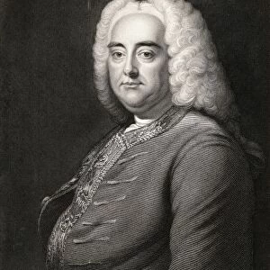 George Frideric Handel, 1685-1759. German Born English Composer Of The Late Baroque Era. From The Book "Gallery Of Portraits"Published London 1833
