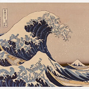 The Great Wave off Kanagawa also known as The Great Wave or simply The Wave, after a woodblock print by the Japanese ukiyo-e artist Katsushika Hokusai, 1760 - 1849. The Great Wave off Kanagawa has become the best known of a print series known as Thirty-six View of Mount Fuji created by Hokusai in the early 1830 s