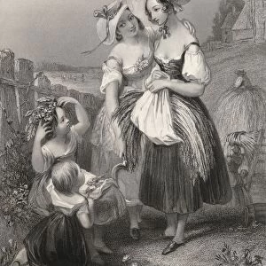 Happy Days Engraved By H. Cook After J. Brown