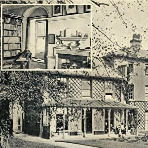 Home Of Charles Darwin 1809 -1882 British Naturalist Downe Beckenham Kent England. His Study Where The Origin Of Species Was Written And His Favourite Walk From The Book The International Library Of Famous Literature Published In London 1900 Volume Xiii