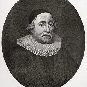 James Ussher Or Usher, 1581 To 1656. Church Of Ireland Archbishop Of Armagh And Primate Of All Ireland. From The Book Short History Of The English People By J. R. Green Published London 1893