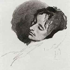 John Keats In His Last Illness John Keats 1795-1821 English Romantic Lyric Poet Engraved After The Sketch By Joseph Severn From The Book The Century Illustrated Monthly Magazine May To October 1883