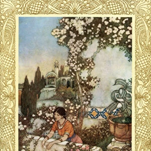 Look To The Blowing Rose About US - "lo, Laughing, "She Says, "into The World I Blow: At Once The Silken Tassel Of My Purse Tear, And Its Treasure On The Garden Throw. Illustration By Edmund Dulac From The Rubaiyat Of Omar Khayyam, Published 1909