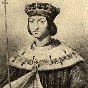Louis Xii Of France, Father Of The People. 1462-1515. King Of France 1498-1511. Photo-Etching From Painting By Ad. Brune. From The Book "Lady Jacksons Works, V. The Court Of France, I"Published London 1899