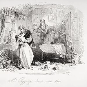 Mr. Peggottys Dream Comes True. Illustration From The Charles Dickens Novel David Copperfield By H. K. Browne Known As Phiz