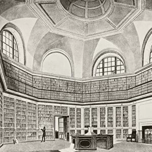 The Octagonal Library In Buckingham Palace, Built In Reign Of George Iii When The Building Was Known As The Queens House. From The Book Buckingham Palace, Its Furniture, Decoration And History By H. Clifford Smith, Published 1931