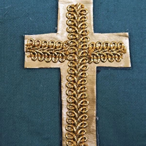 An Ornately Decorated Gold Cross; Sheffield, South Yorkshire, England