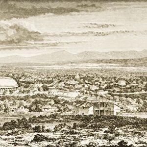 Overall View Salt Lake City, Utah, In 1870S. From American Pictures Drawn With Pen And Pencil By Rev Samuel Manning Circa 1880