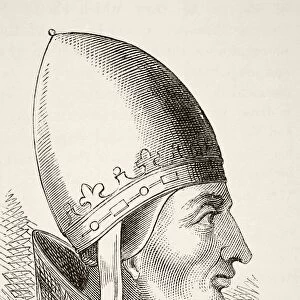 Pope Innocent Iii 1161 To 1216. From The National And Domestic History Of England By William Aubrey Published London Circa 1890