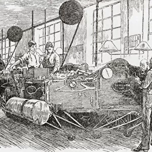 Printing Banknotes In The 19Th Century. From The Strand Magazine Published 1894
