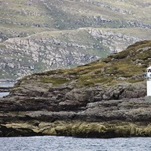 Rhue Lighthouse Along The Coast; Summer Isles, Scotland