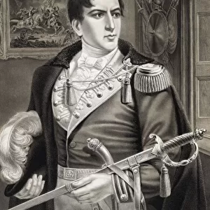 Robert Emmet, RoibA©ard EimA©id 1778 To 1803 Irish Nationalist Rebel Leader From A Print Published 1874