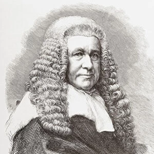 Sir Charles Montague Lush, 1853 - 1930. British judge. From The Illustrated London News, published 1865