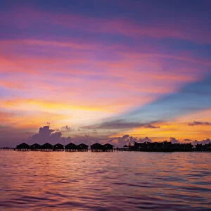 Sunset at Sipadan Water Village, Mabul Island, Malaysia