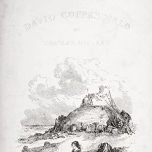 Title Page Illustration From The Charles Dickens Novel David Copperfield By H. K. Browne Known As Phiz