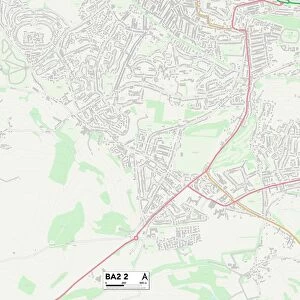 Bath and North East Somerset BA2 2 Map