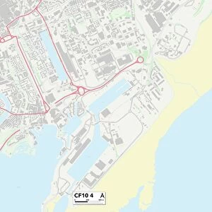 Cardiff CF10 4 Map