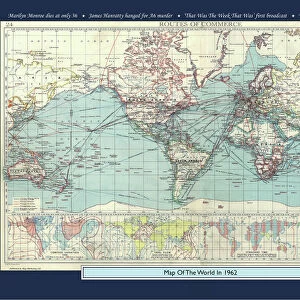 Historical World Events map 1962 UK version