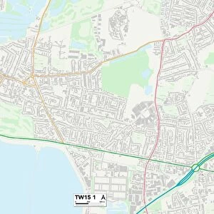 Spelthorne TW15 1 Map