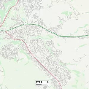 Staffordshire ST2 9 Map