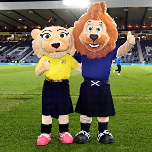 Scotland vs Israel (3-2) - Roary the Lion and Bonnie's Pre-Match: UEFA Nations League at Hampden Park, Glasgow, 2018