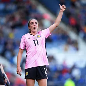 Scotland Women's Team Triumphs Over Jamaica 3-2: Lisa Evans Thrilling Victory Celebration at Hampden Park
