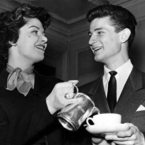 19 year old Barbara Lyon and Richard Lyon. 22 / 02 / 1954