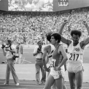 The 1976 Summer Olympics in Montreal, Canada. Pictured, Cubas Alberto Juantorena, No