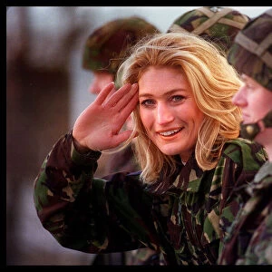 Ali Paton - Siren from Gladiators, 1998 At Dreghorn Barracks to help launch