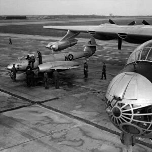 The American Air Force bomber the B36 at Lakenheath, RAF station in Norfolk