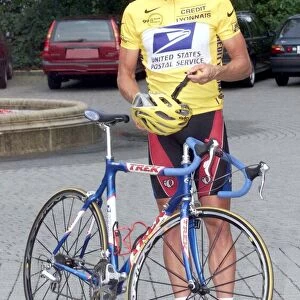 American cyclist Lance Armstrong winner of the Tour De France