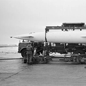 The Avro Blue Steel, a British air-launched, rocket-propelled nuclear stand-off missile